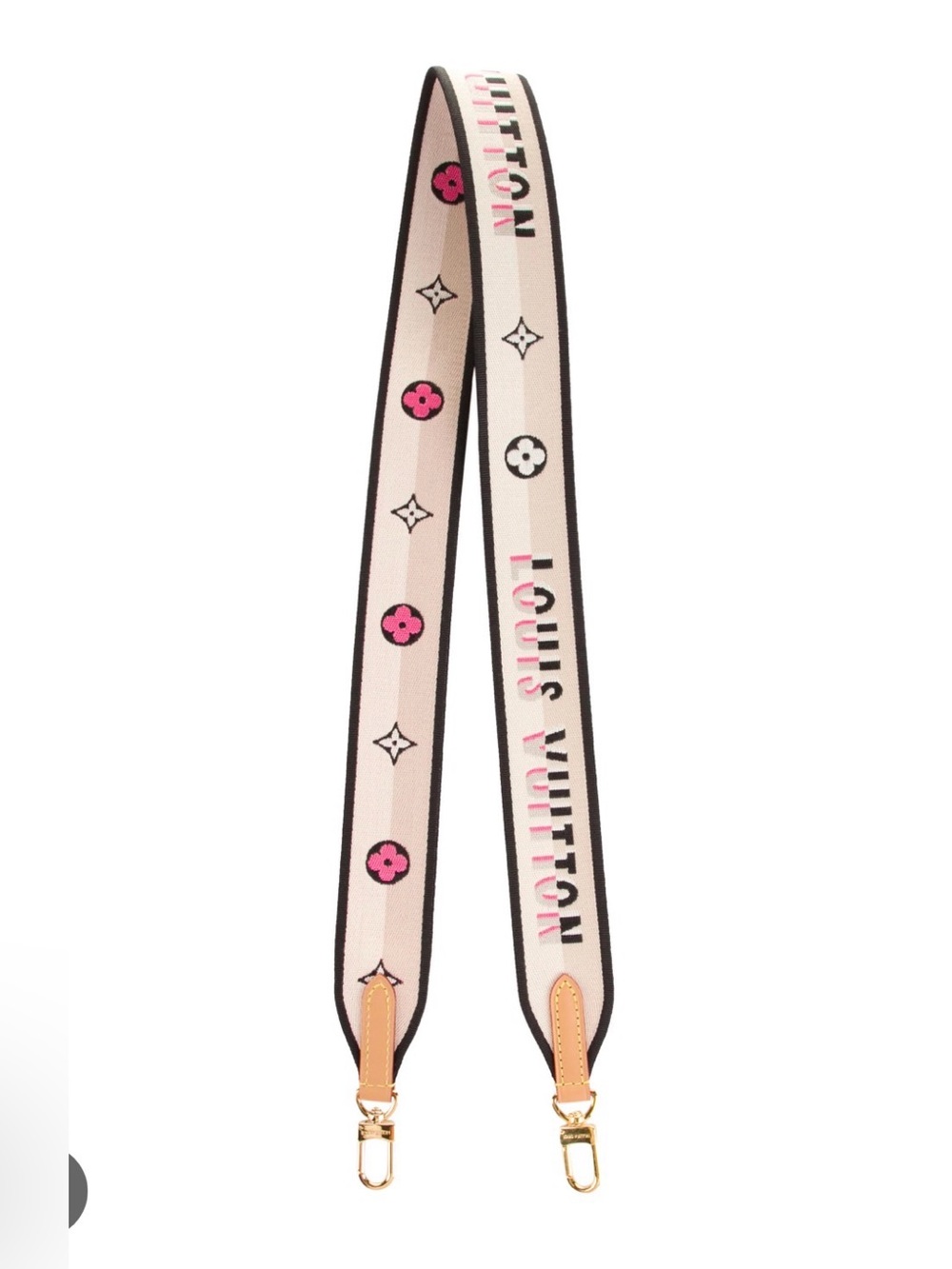 Louis Vuitton Speedy 20 Jacquard Strap Pink Black Cream